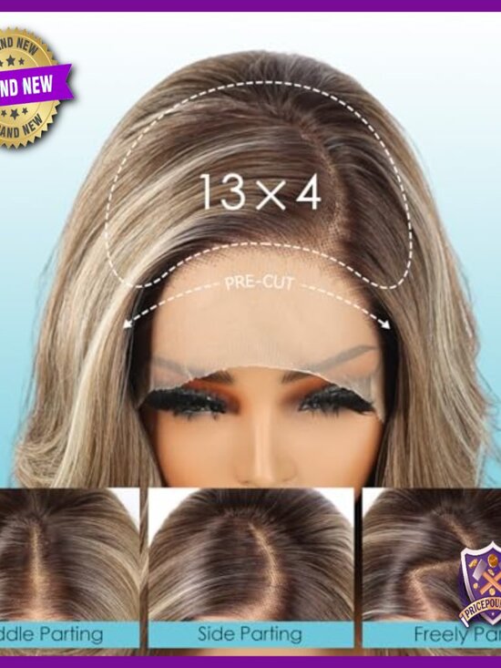 26 Inch Heat Resistant Synthetic Lace Front Wig with Adjustable Cap main image 6